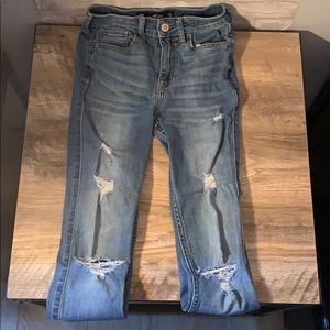 Hollister high-rise super skinny ripped jeans